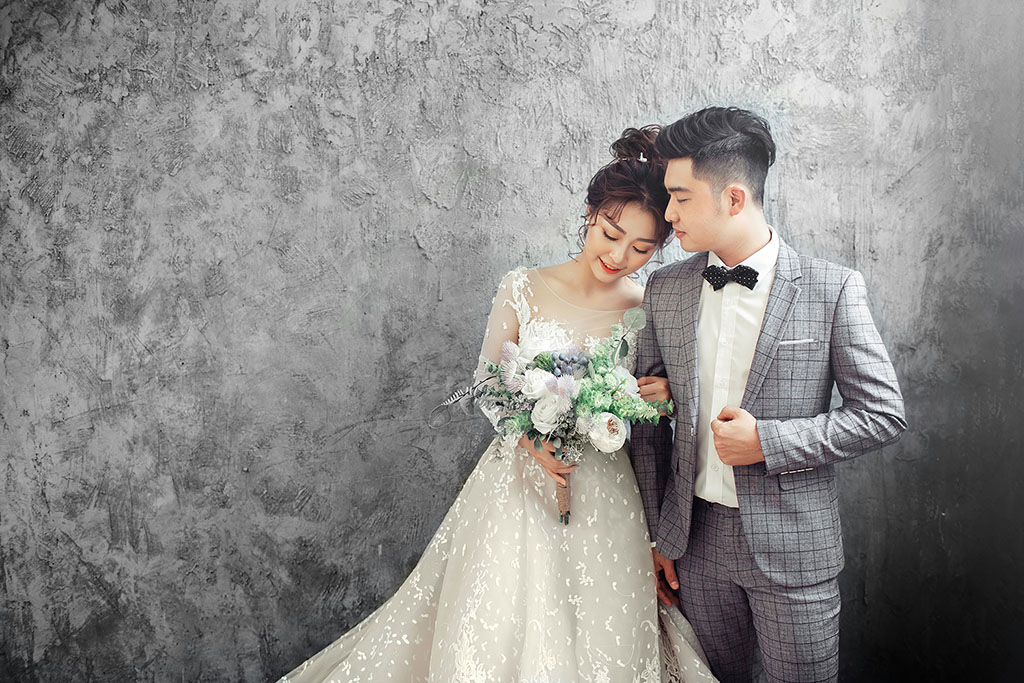 Album ảnh cưới tại studio đẹp, đơn giản