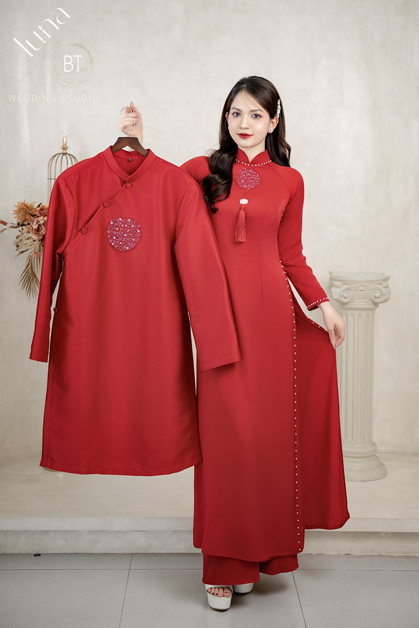 Mẫu áo dài cưới đẹp 03