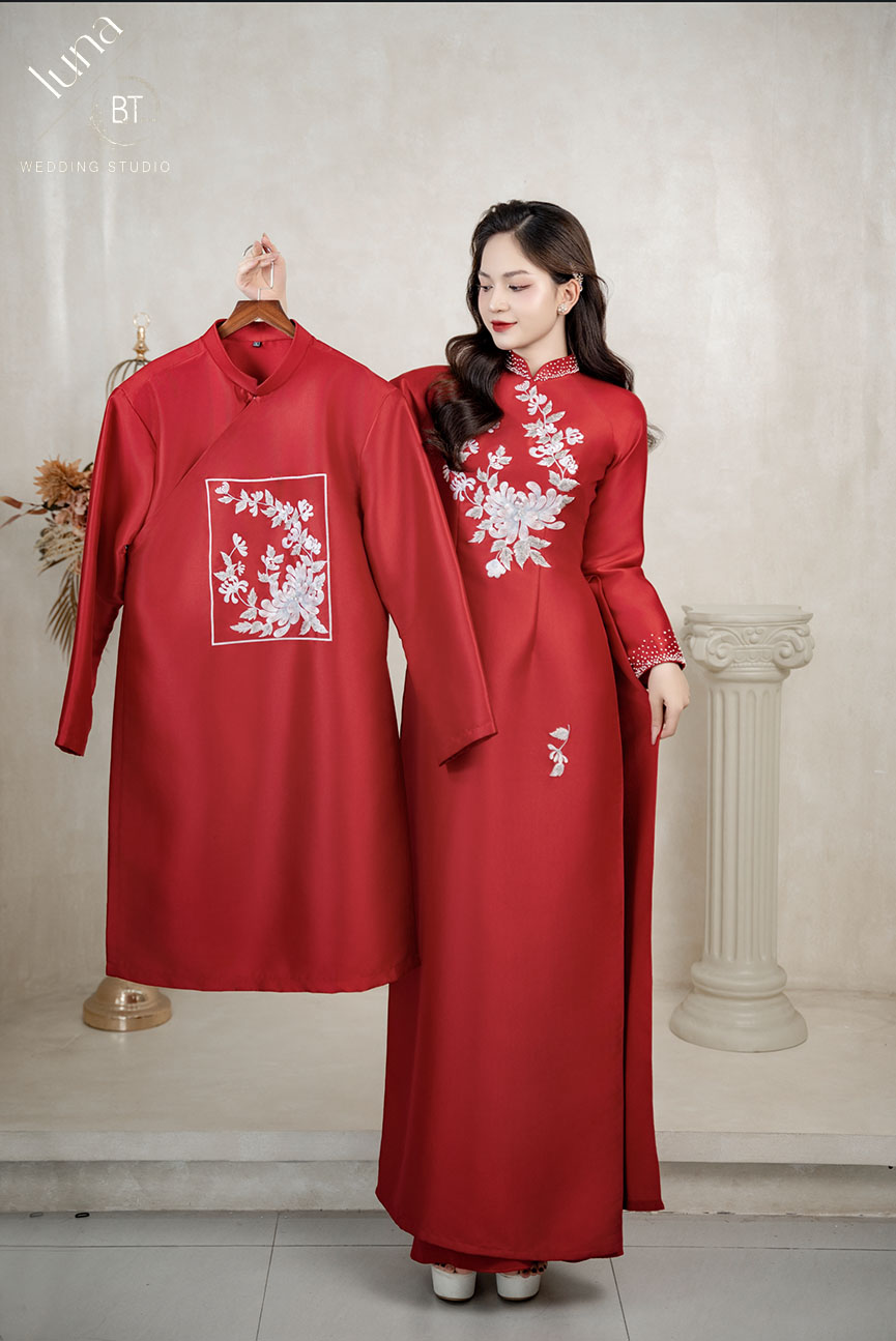 Mẫu áo dài cưới đẹp 05