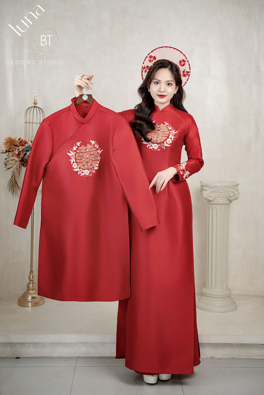 Mẫu áo dài cưới đẹp 06