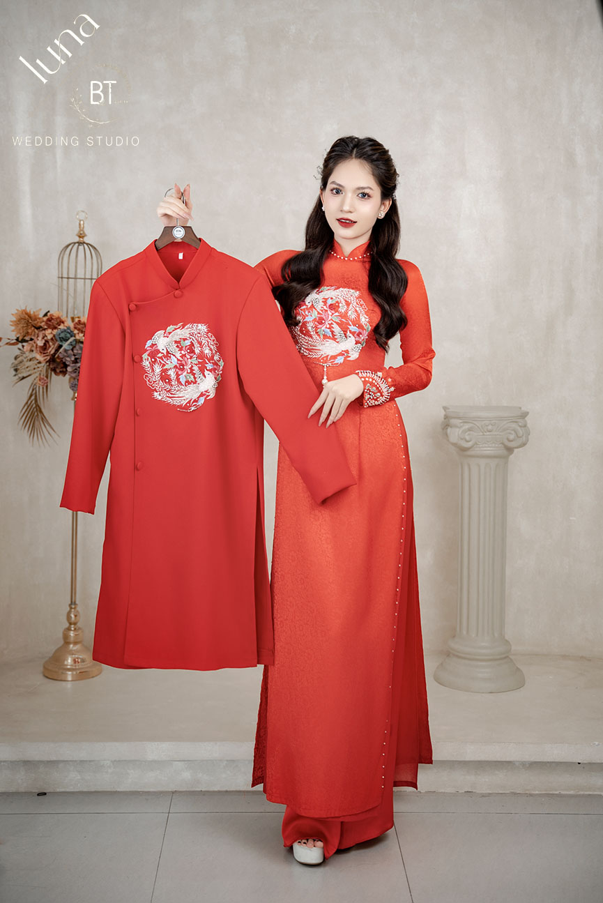 Mẫu áo dài cưới đẹp 07