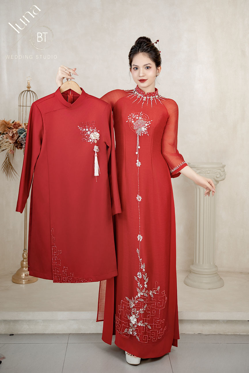Mẫu áo dài cưới đẹp 09
