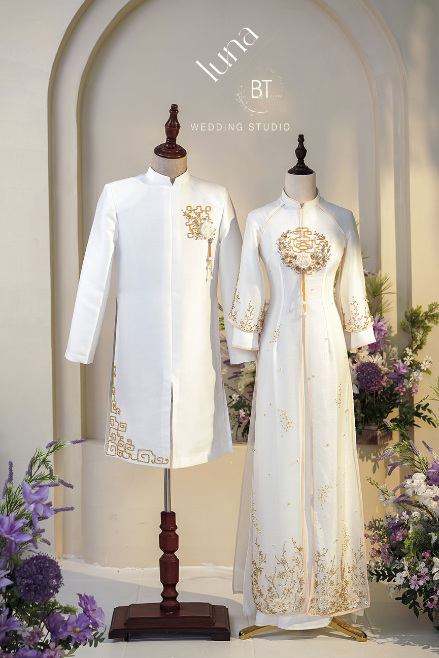 Mẫu áo dài cưới đẹp 11
