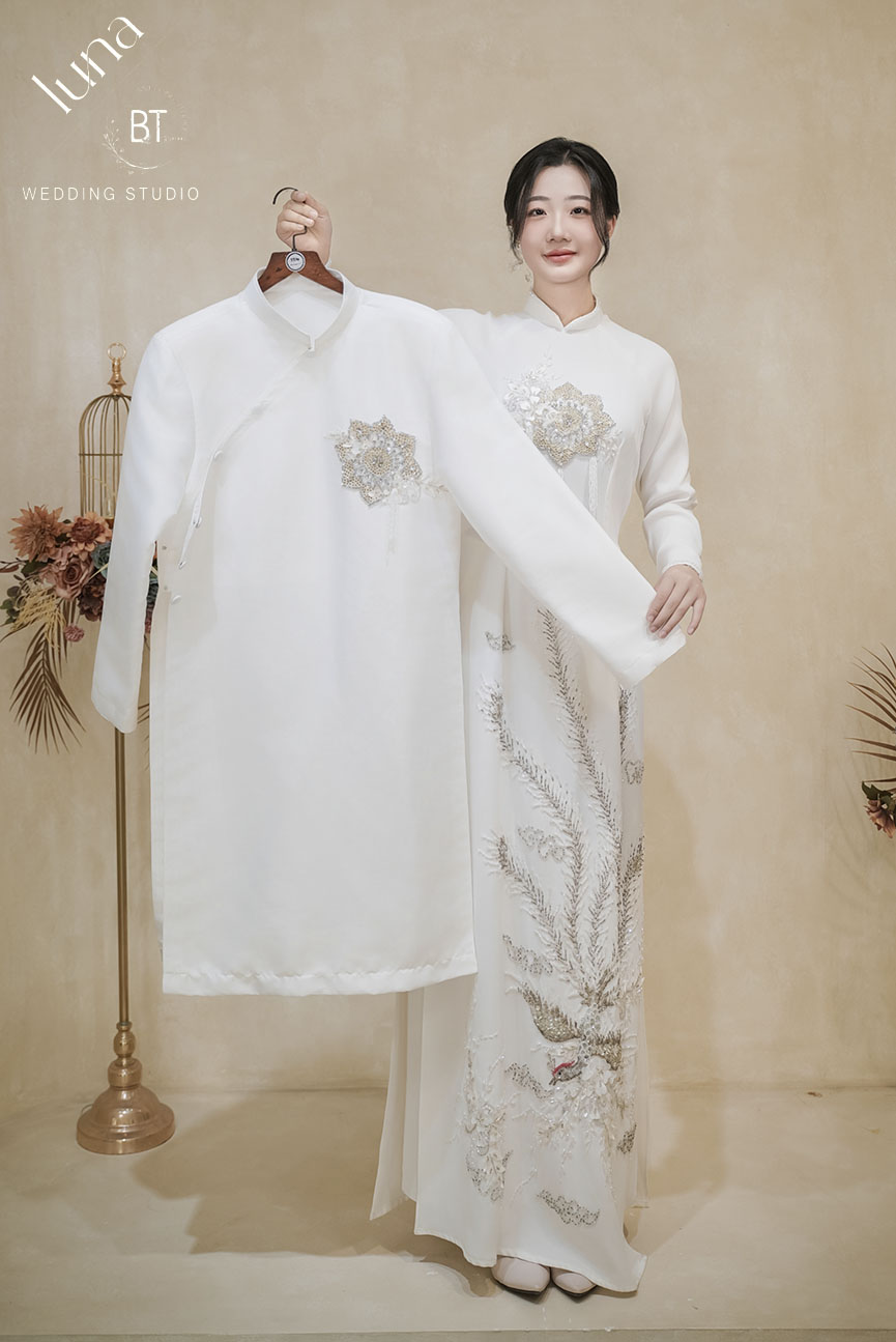 Mẫu áo dài cưới đẹp 13
