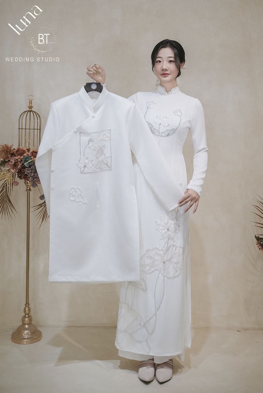 Mẫu áo dài cưới đẹp 15