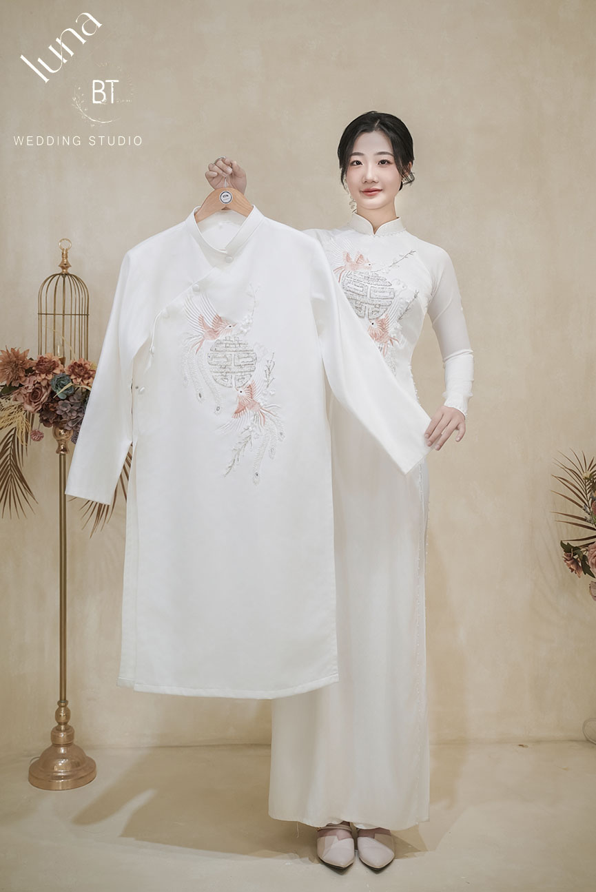 Mẫu áo dài cưới đẹp 16