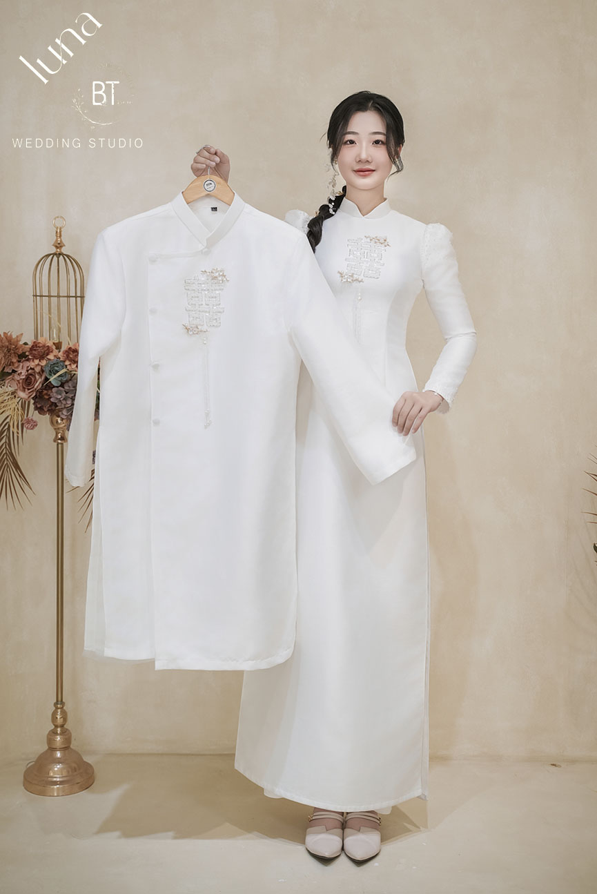 Mẫu áo dài cưới đẹp 17