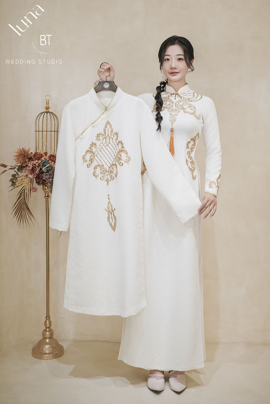 Mẫu áo dài cưới đẹp 18