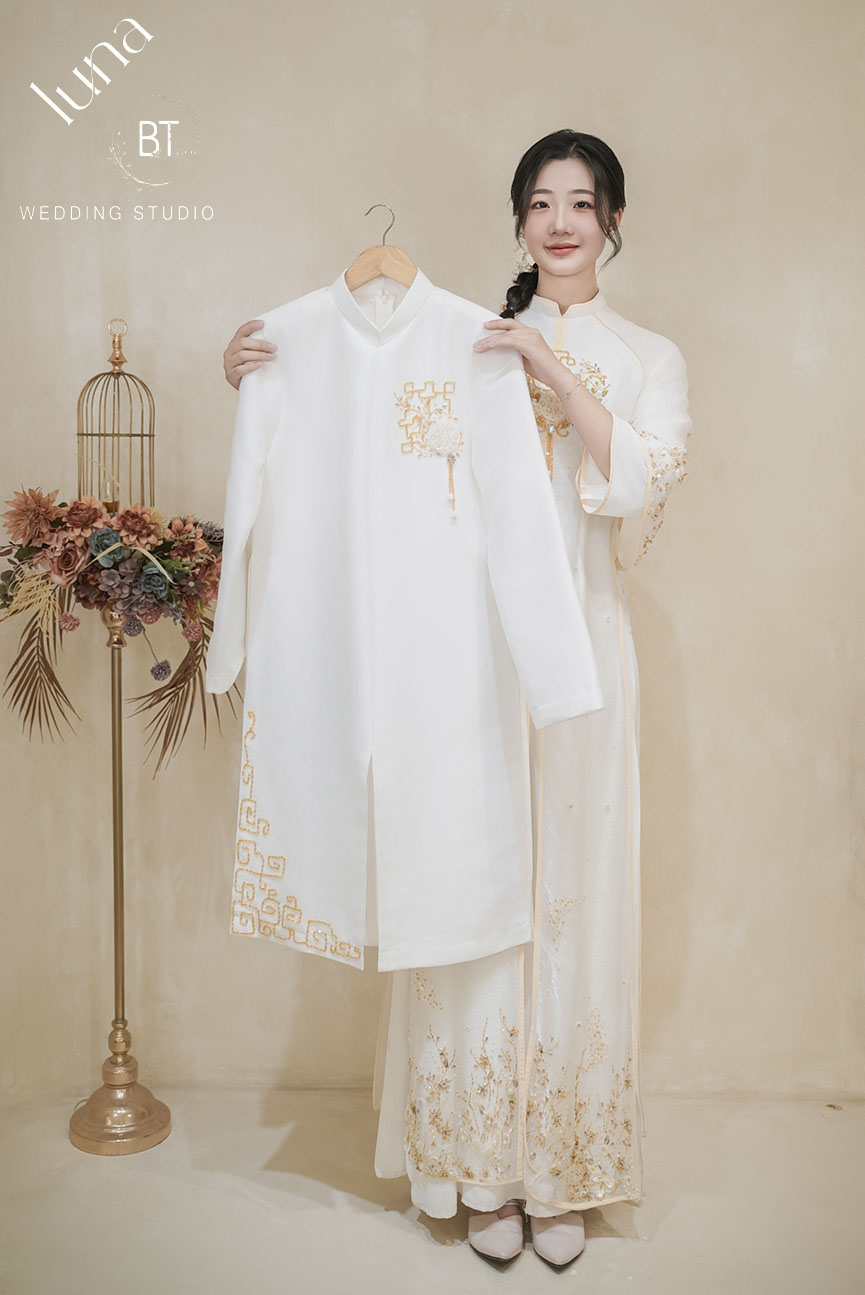 Mẫu áo dài cưới đẹp 19