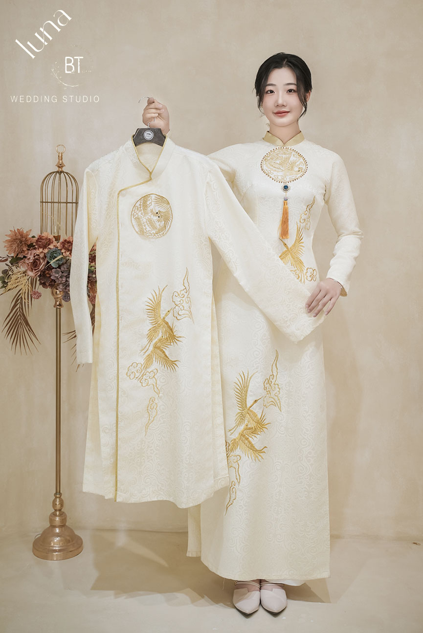 Mẫu áo dài cưới đẹp 20