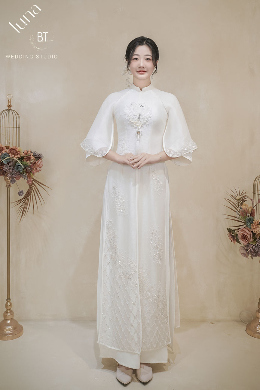 Mẫu áo dài cưới đẹp 24