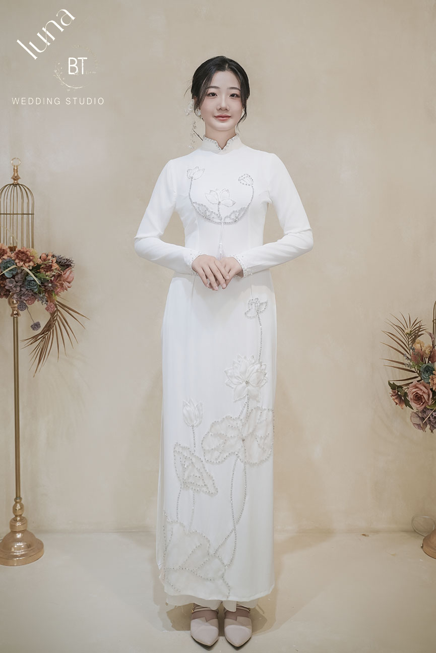 Mẫu áo dài cưới đẹp 25