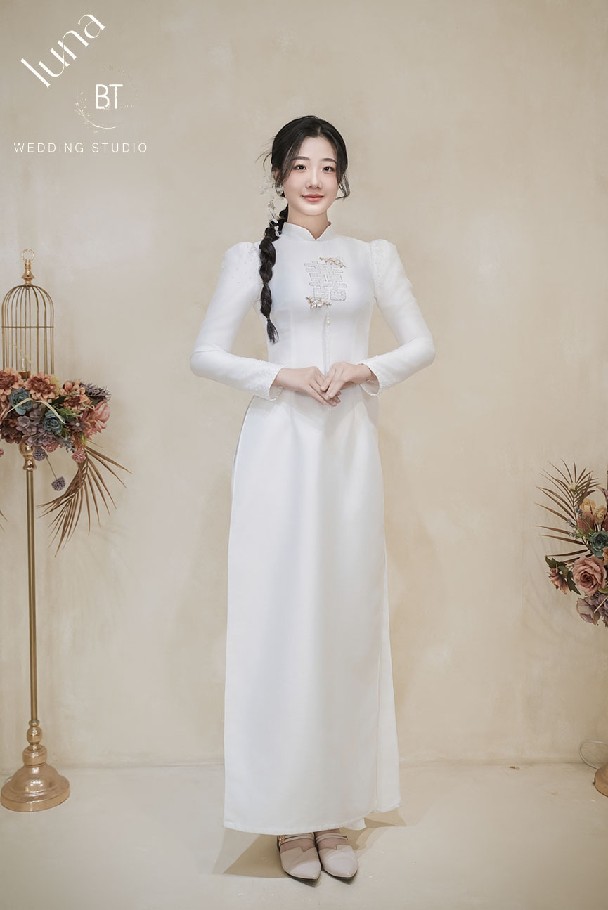 Mẫu áo dài cưới đẹp 27