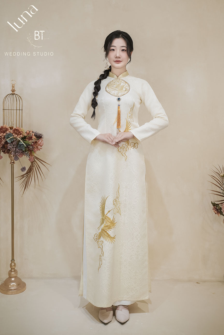 Mẫu áo dài cưới đẹp 30