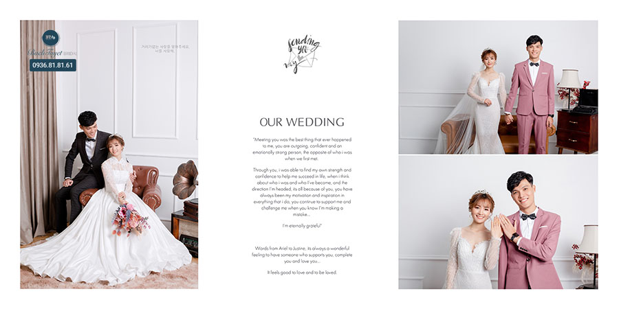 Ý tưởng chụp ảnh cưới trong studio
