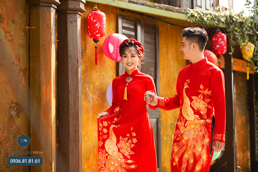 Chụp ảnh cưới áo dài cách tân
