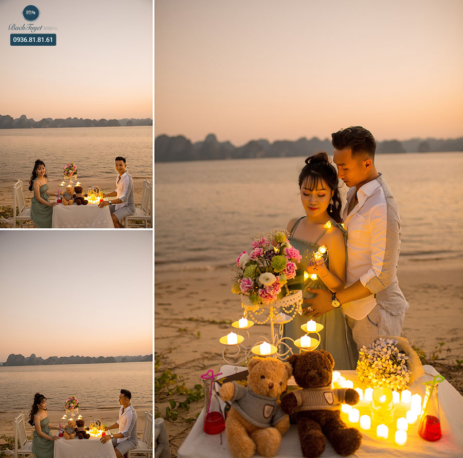 Ảnh cưới lãng mạn ở biển