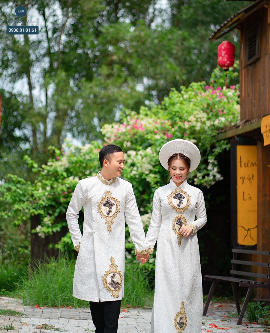 Phụ kiện chụp ảnh cưới với áo dài