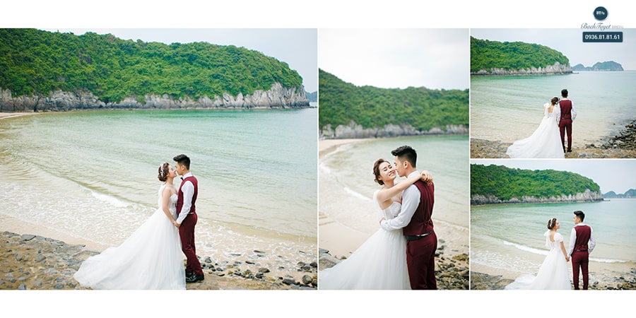 chụp ảnh cưới ở cát bà