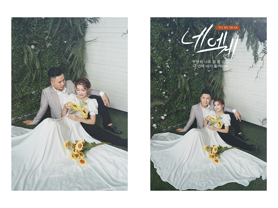 chụp hình cưới studio dễ dàng di chuyển