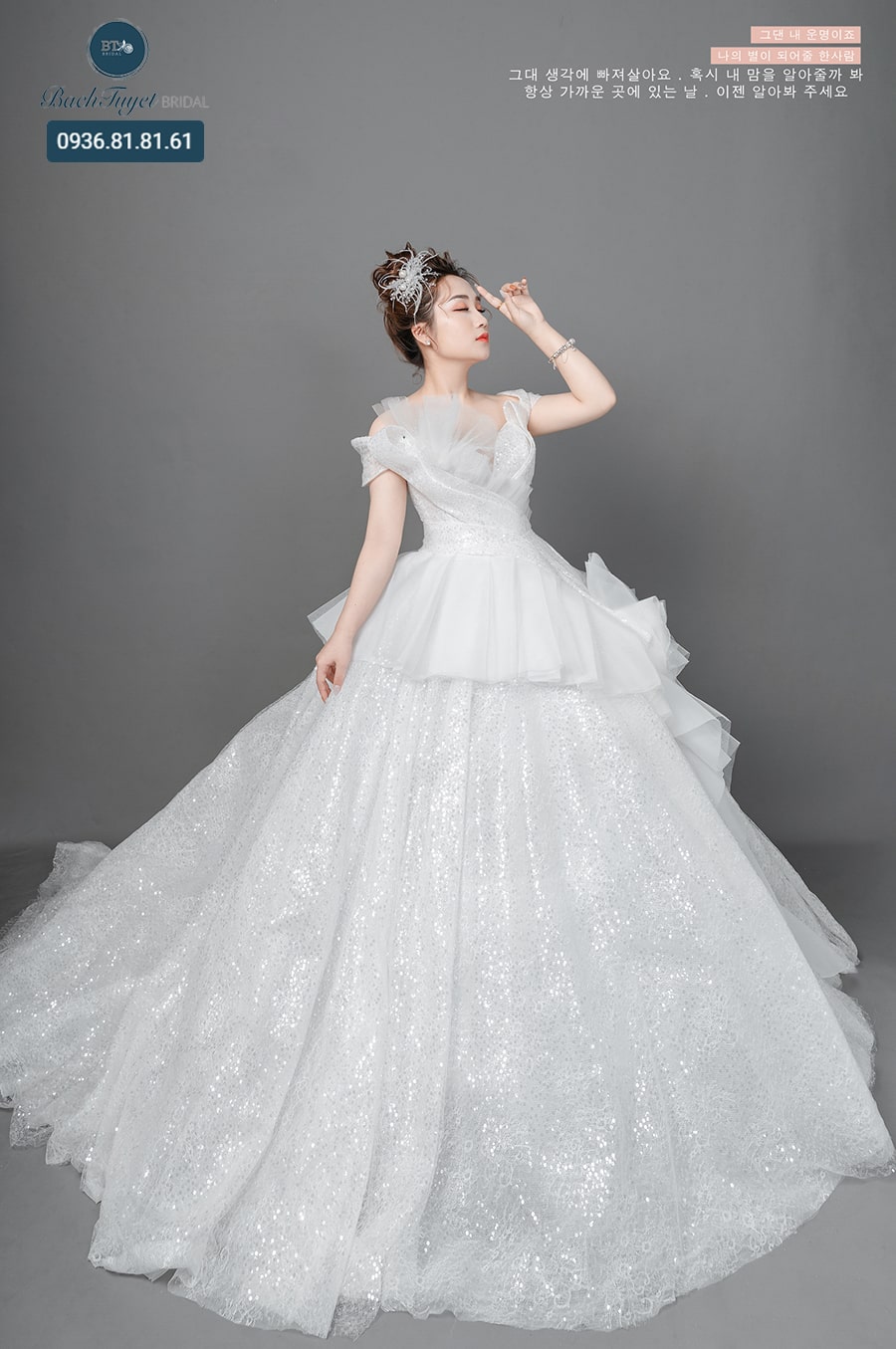 váy cưới xòe