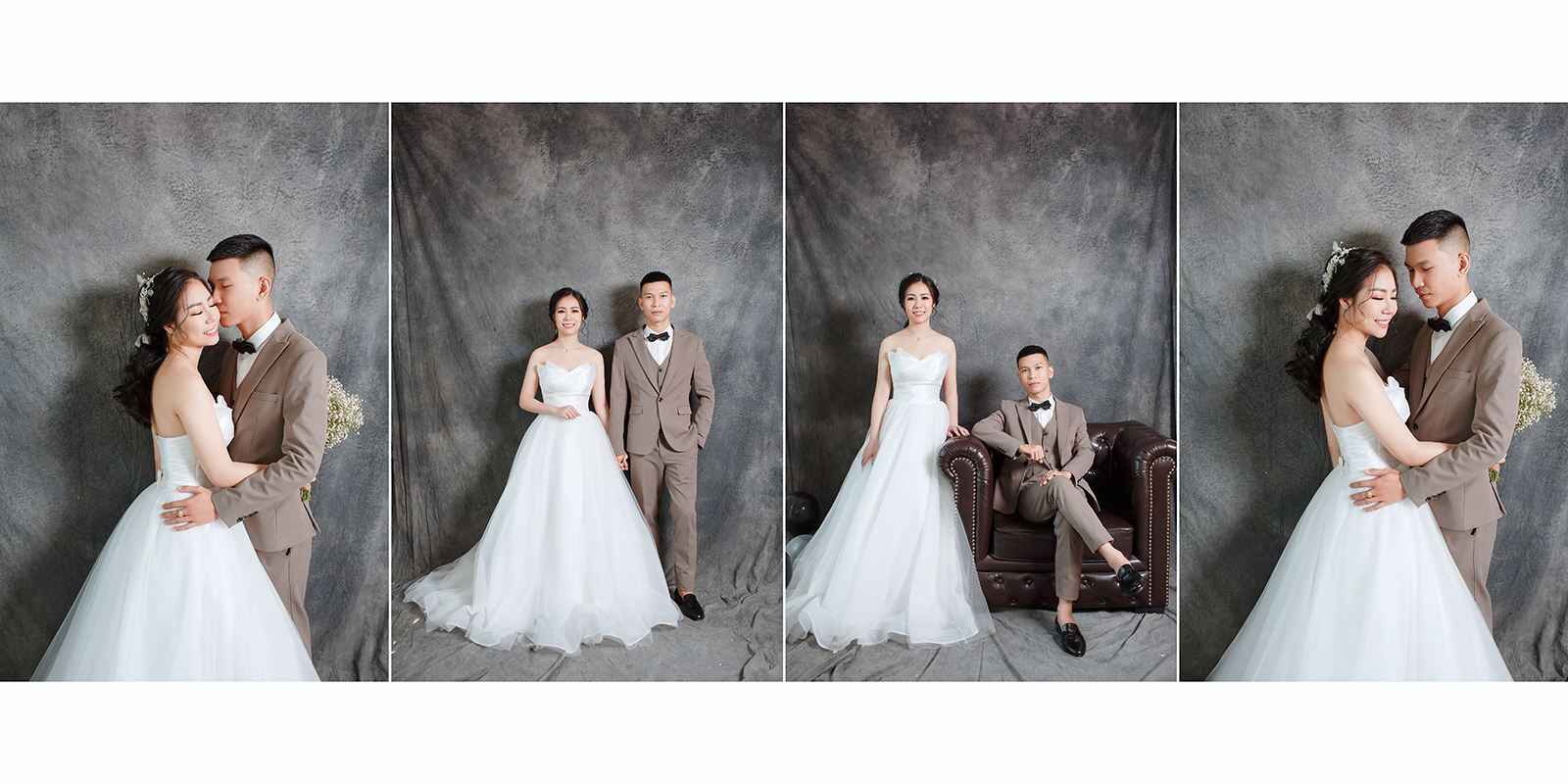 Chú rể chụp ảnh cưới mặc vest màu gì để sánh đôi cùng một nửa của mình