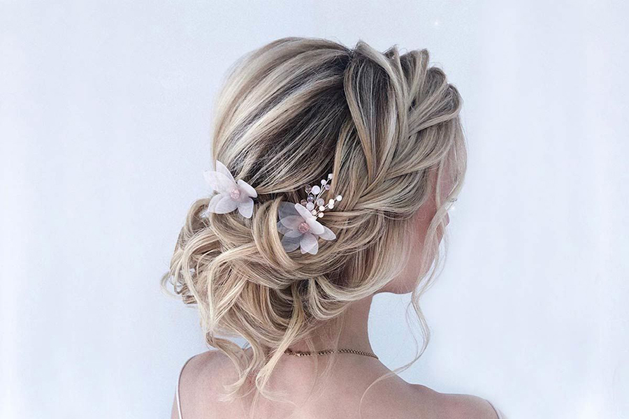 kiểu tóc undone updo