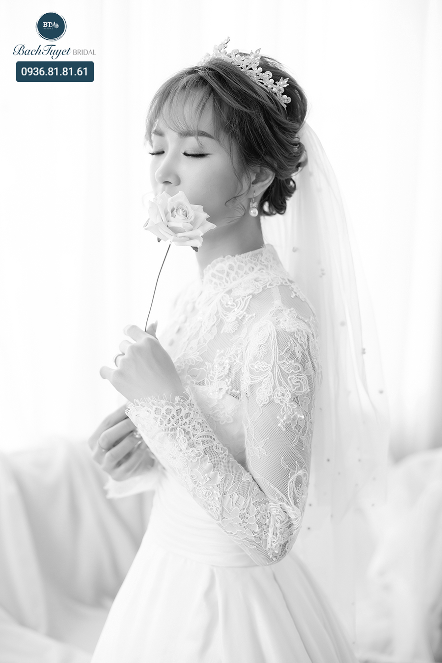 tóc búi cao phồng lộng lẫy