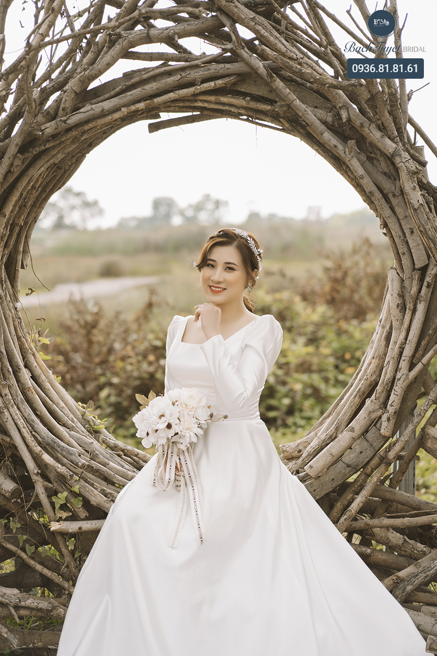 cách tạo dáng cô dâu theo phong cách hàn quốc 04