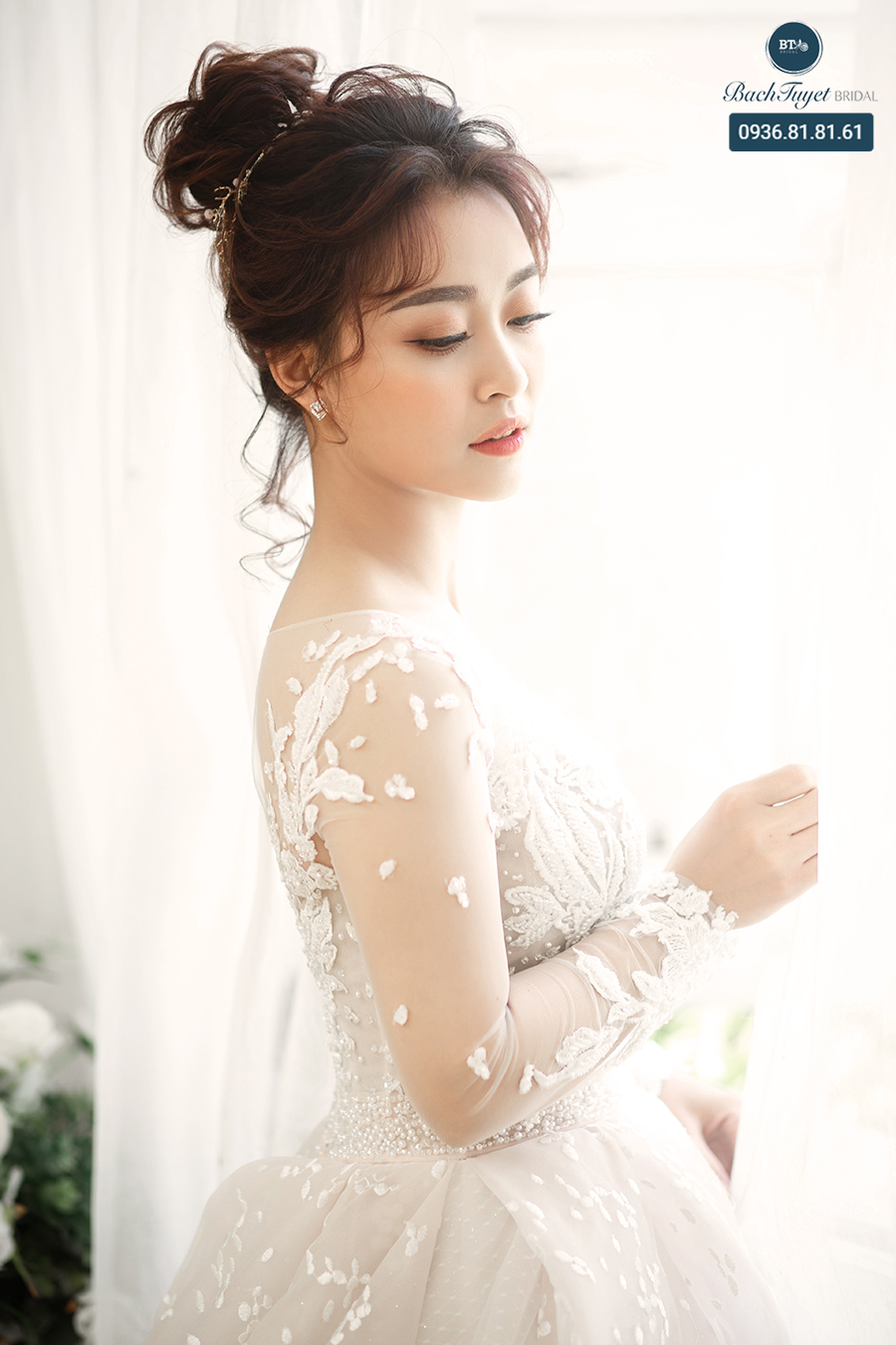 cách tạo dáng cô dâu trong phim trường