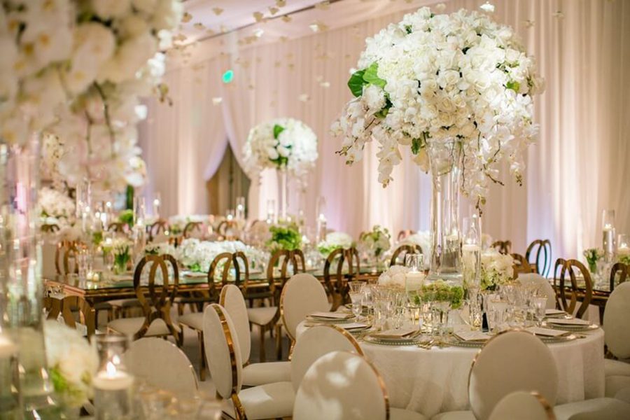 thống nhất trước về phong cách trang trí tiệc cưới