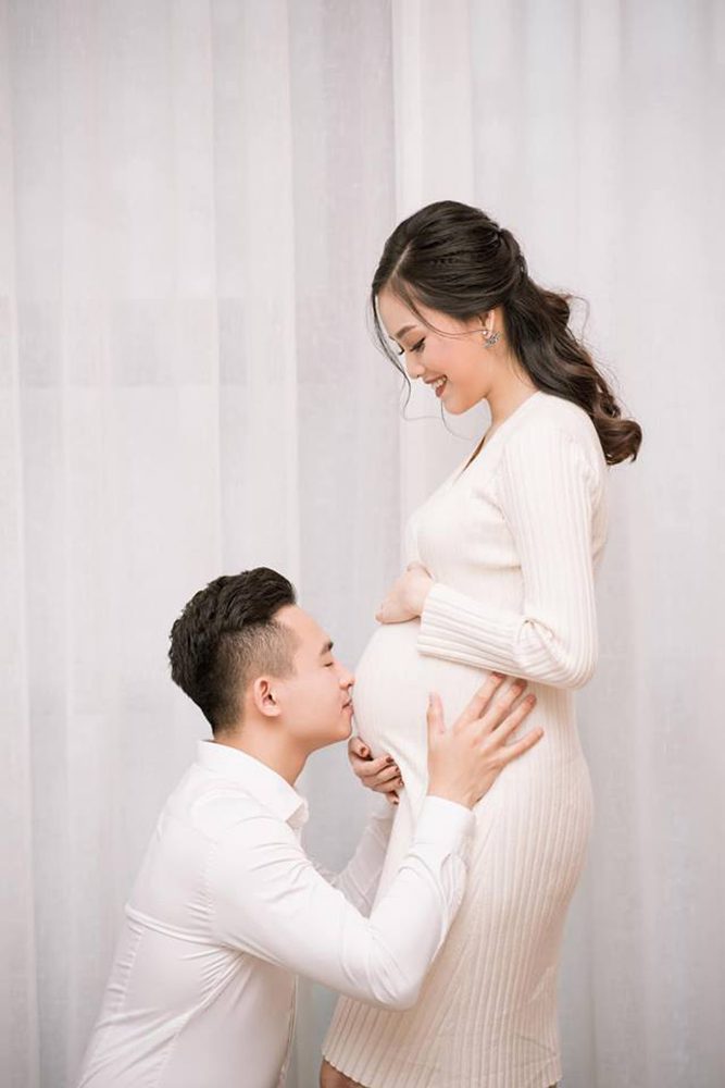Ý tưởng chụp ảnh bầu trong studio