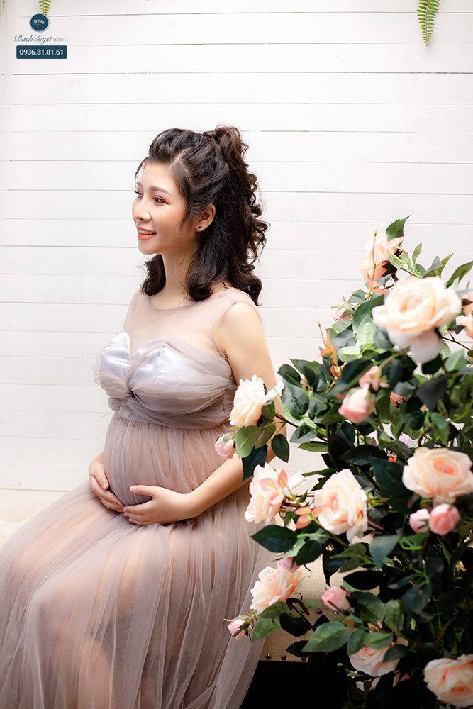 phụ kiện chụp ảnh bầu - hoa lá