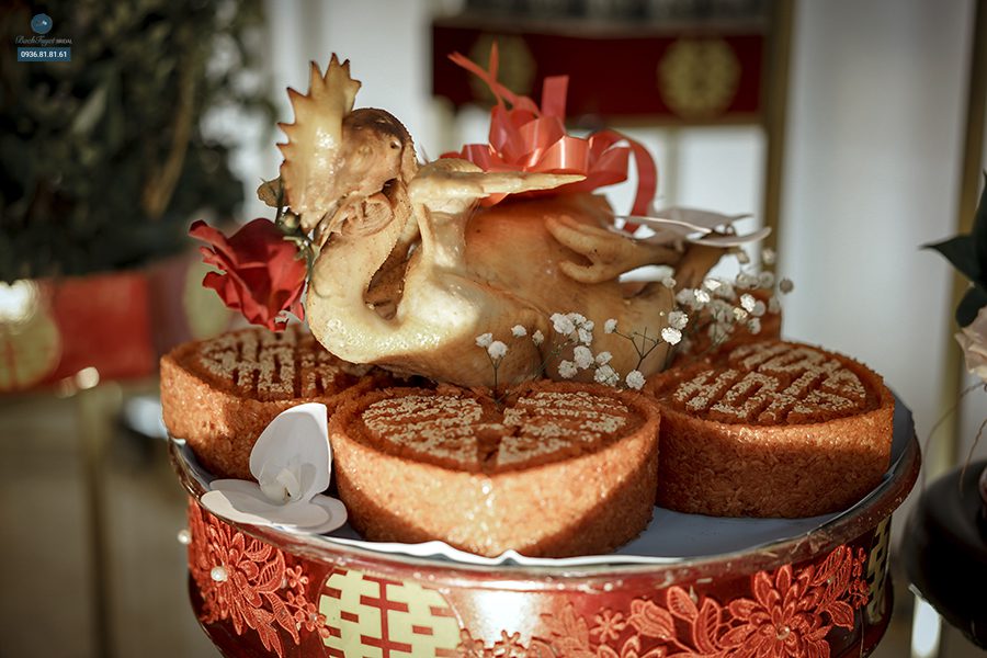 mâm xôi gà cưới hỏi
