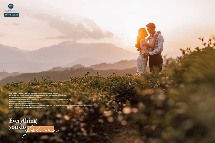 Tone màu ảnh cưới màu nắng bình minh