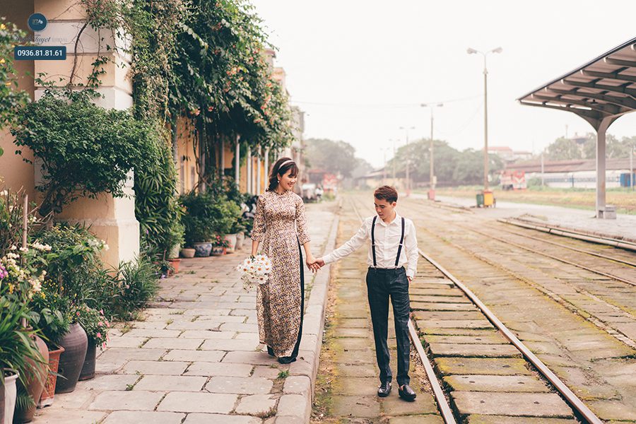 Cách phối đồ chụp ảnh cưới ngoại cảnh theo phong cách vintage