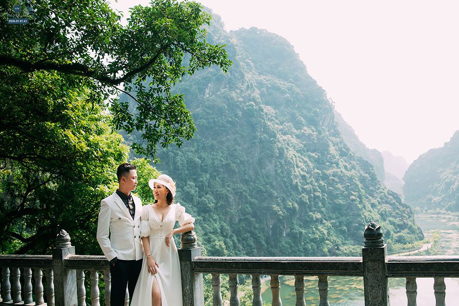 Chụp ảnh cưới Tràng An vào mùa thu 