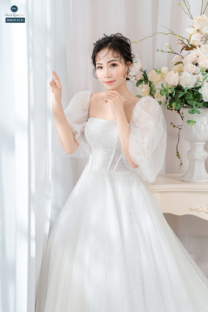 chất liệu váy cưới vintage