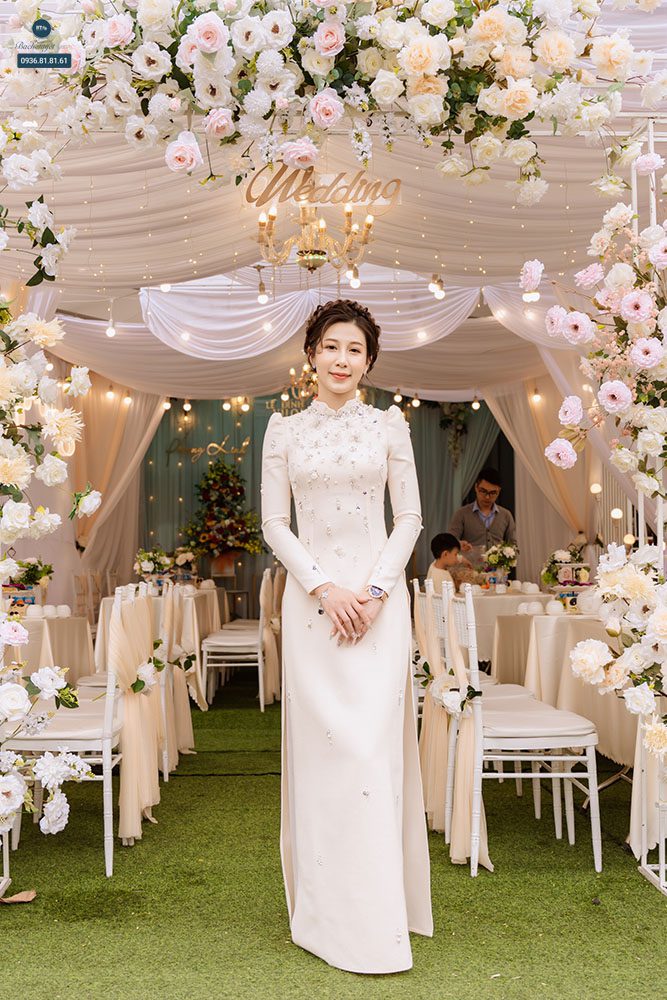 Lựa chọn chất liệu áo dài cưới