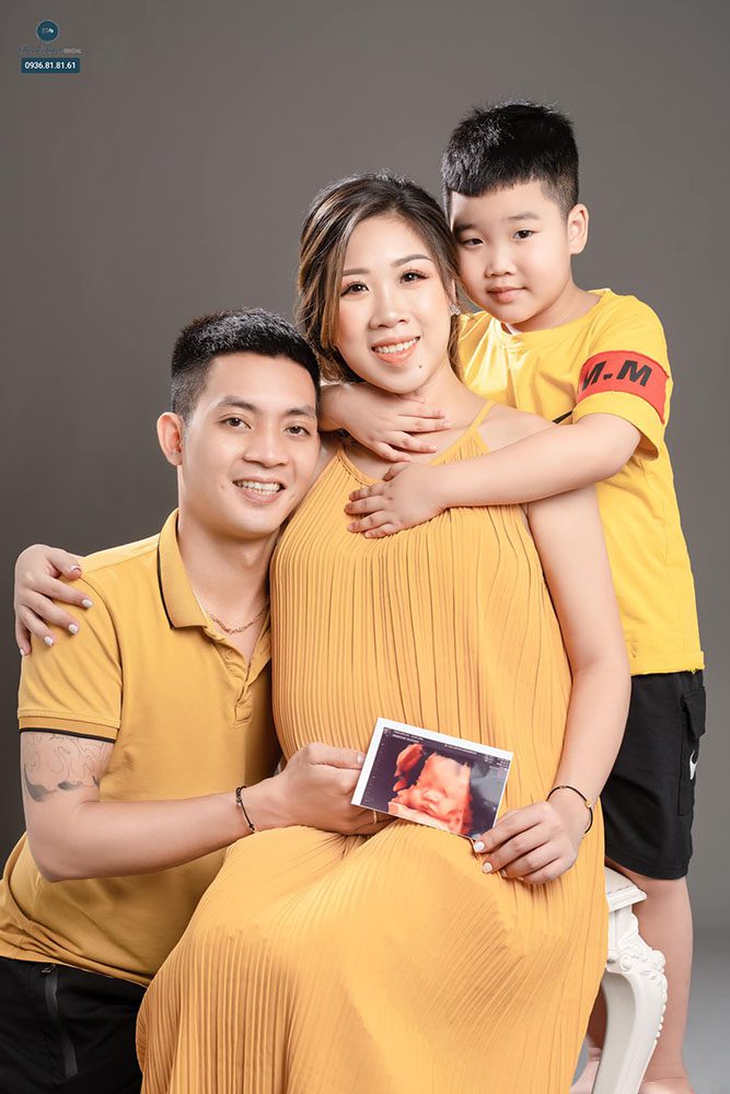 Chụp ảnh gia đình khi có thêm thành viên mới