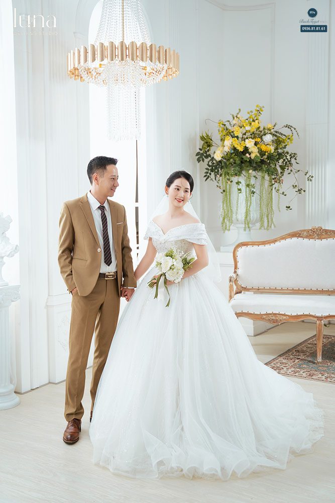 Background chụp ảnh cưới sang trọng, cổ điển