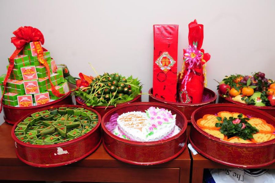 Tráp lễ ăn hỏi miền Trung