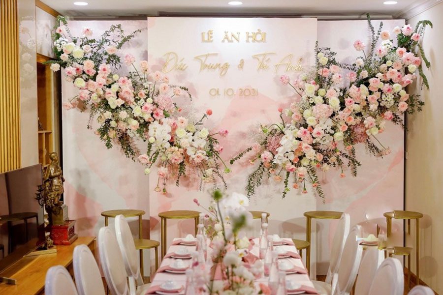 Chọn tông màu chủ đạo lễ cưới theo sở thích 
