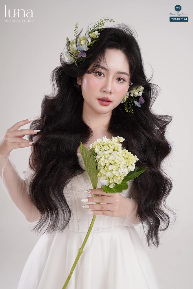Chụp ảnh cô dâu đơn concept nàng thơ 