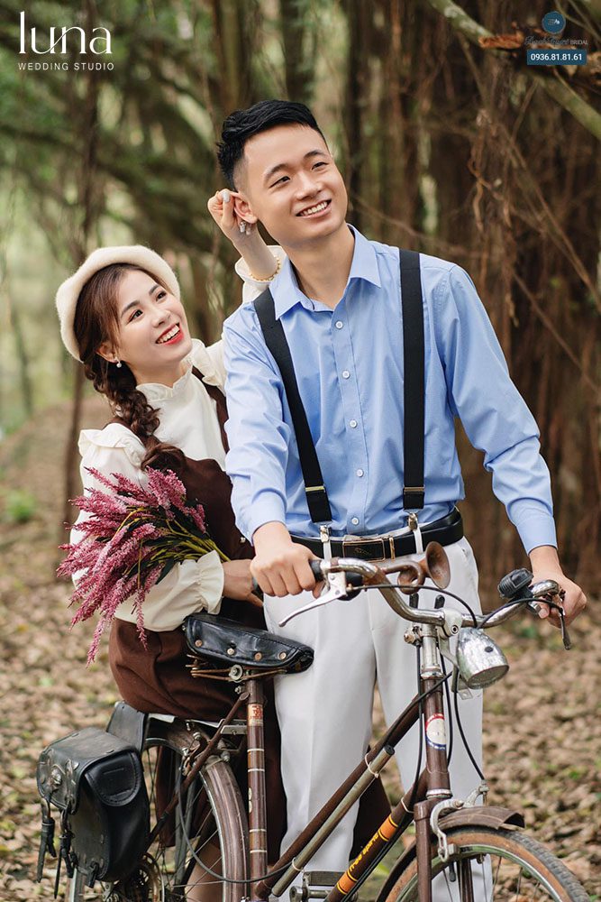 Concept vintage chụp ảnh cưới Hàn Quốc ngoài trời