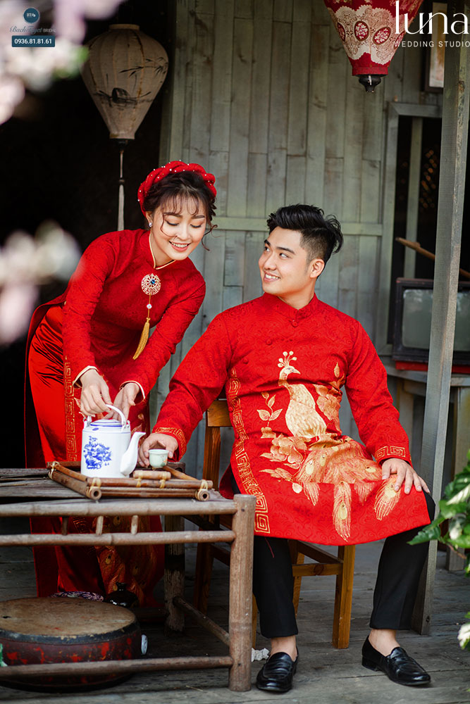 Trang điểm chụp ảnh Tết với áo dài 