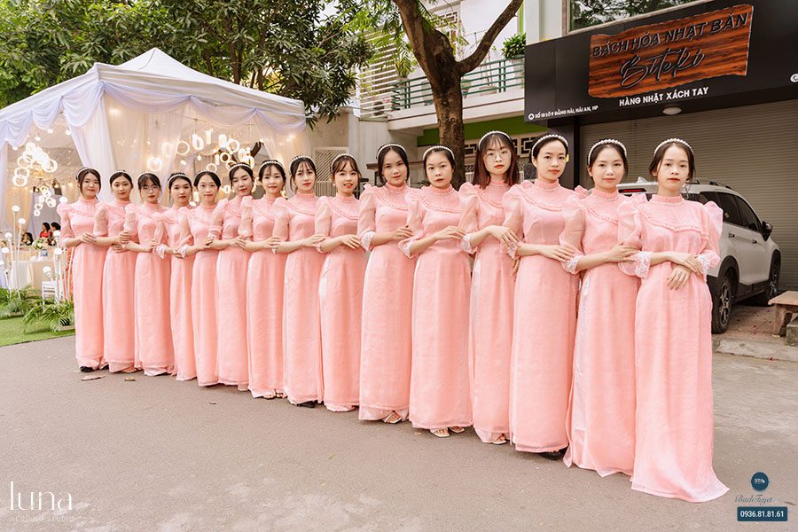 Chất liệu áo dài cưới bê tráp