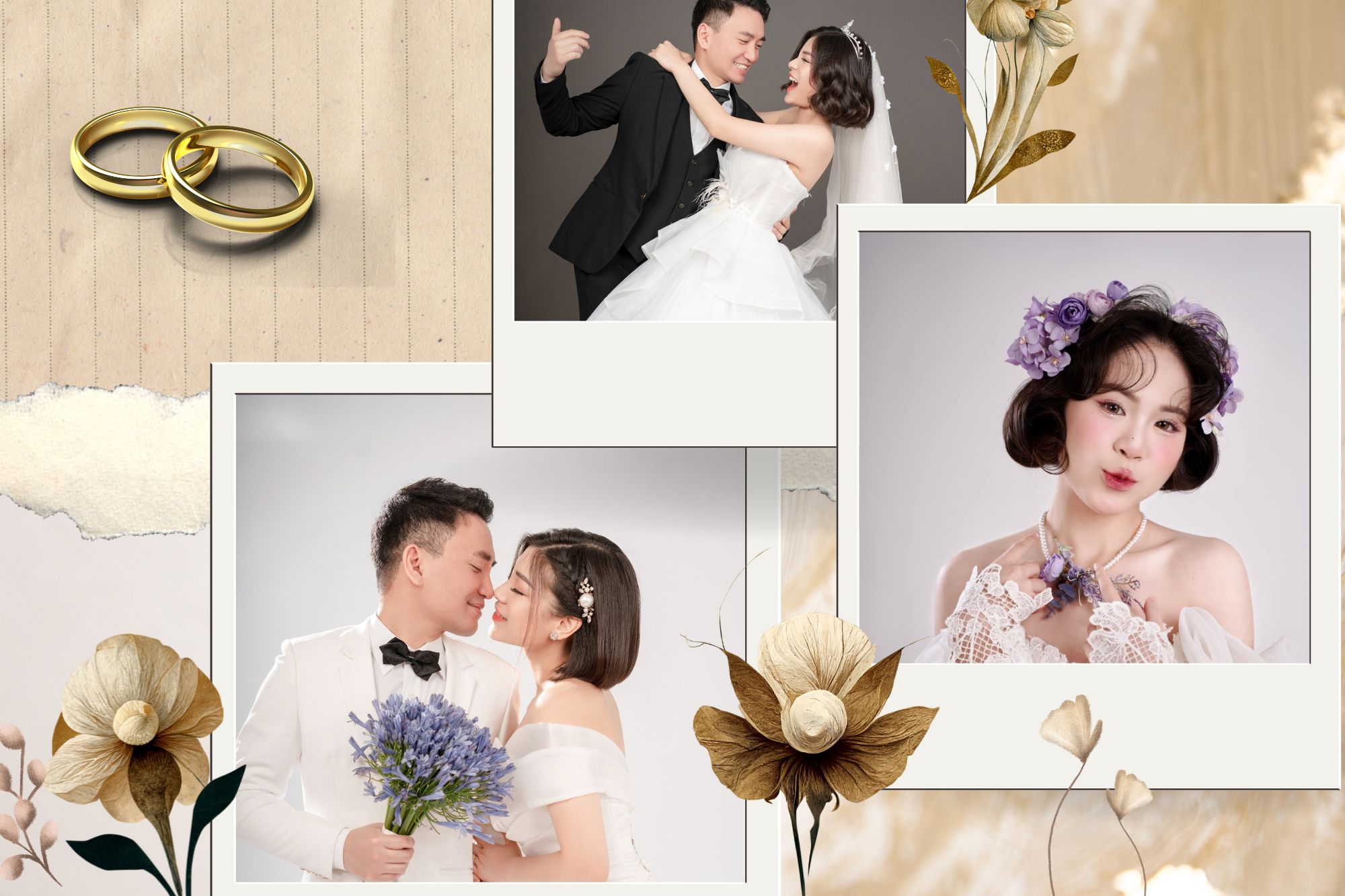 Tổng hợp các cách làm tóc cô dâu tóc ngắn đẹp giúp nàng dâu thêm phần trẻ trung, cá tính