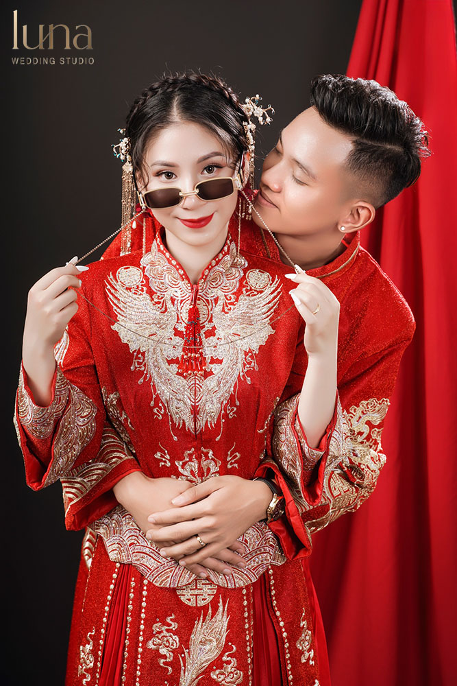 Concept chụp ảnh cưới cổ trang trong studio 