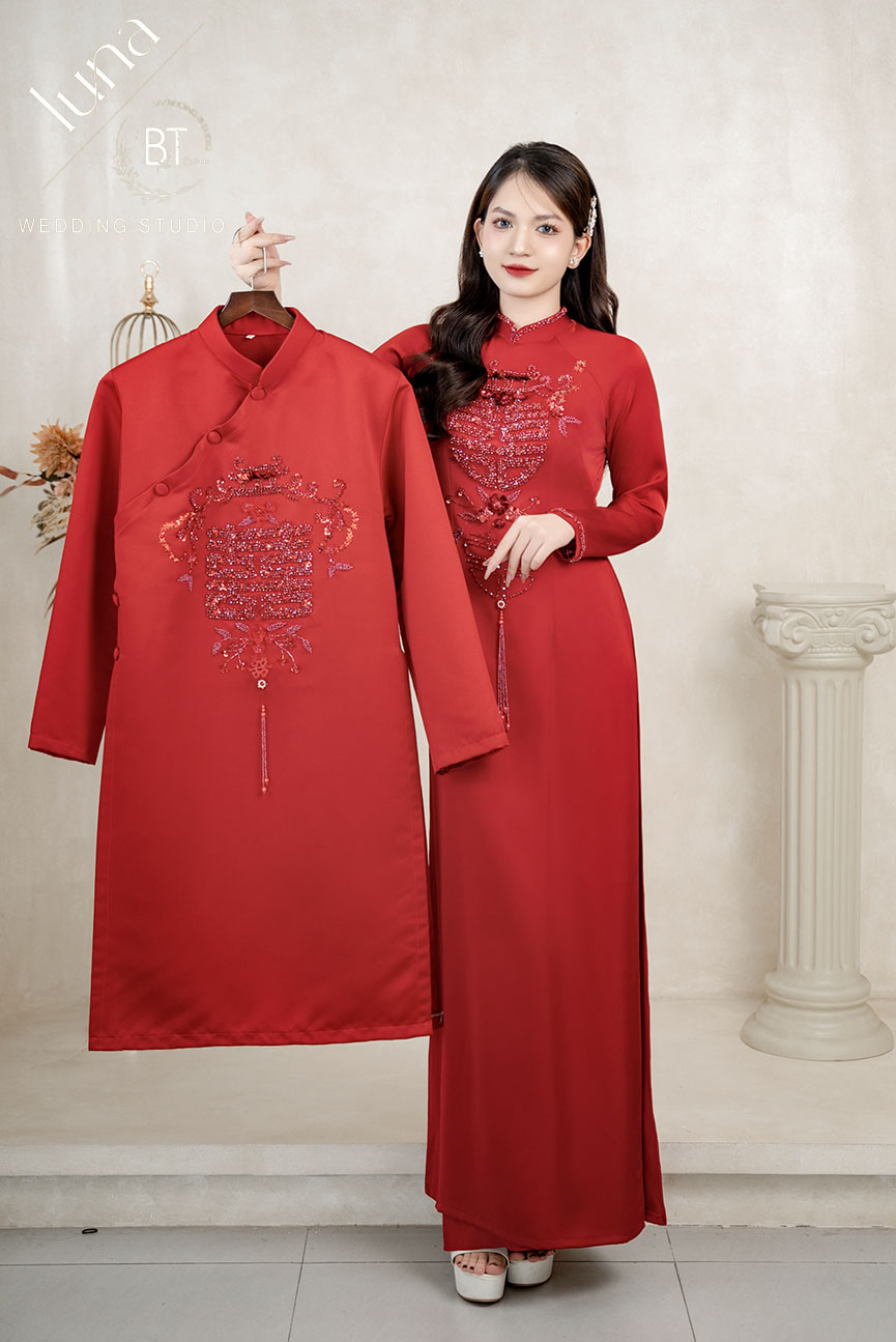 Áo dài cưới đẹp 01